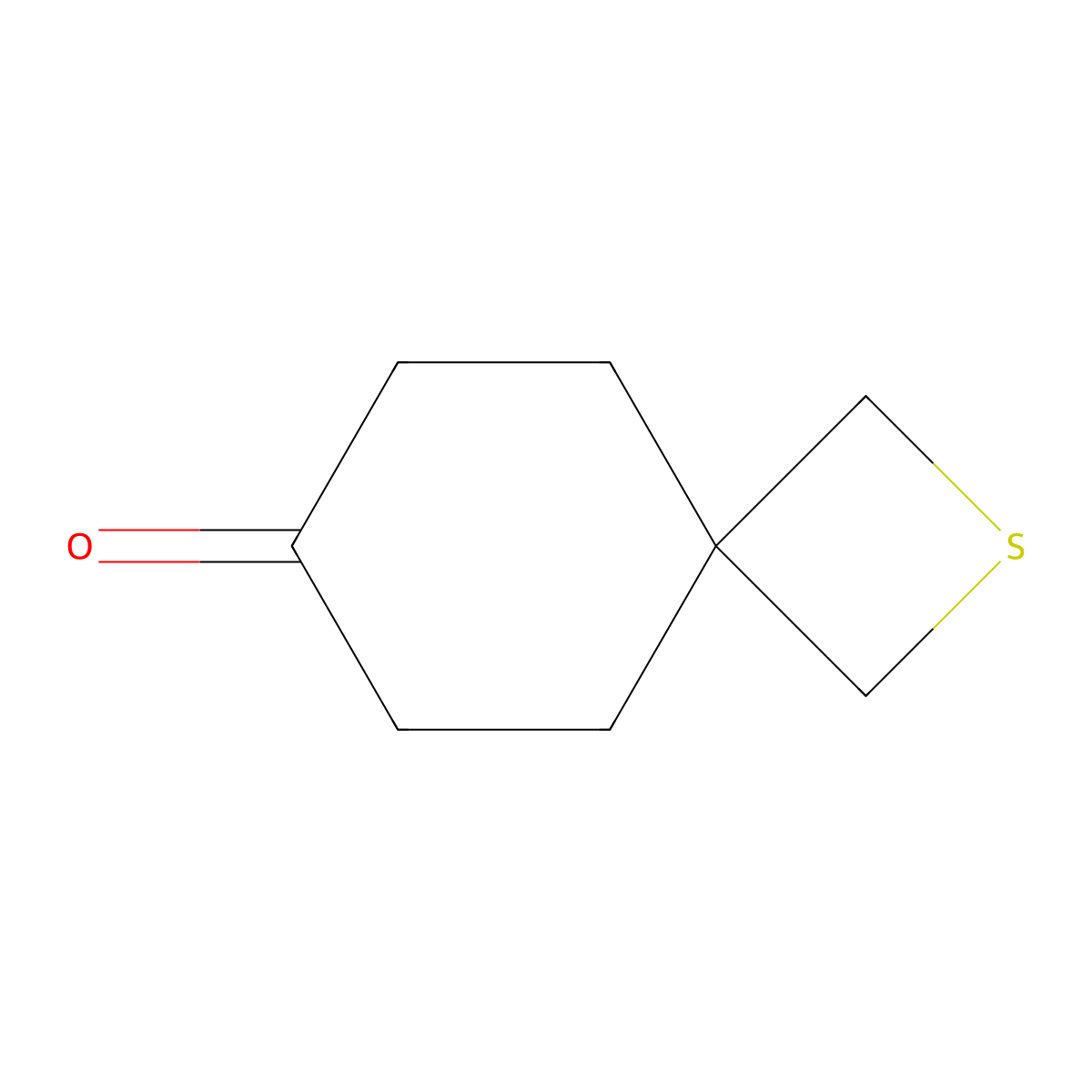 2-Thiaspiro(3.5)nonan-7-one molecular structure, CAS 1557247-28-5