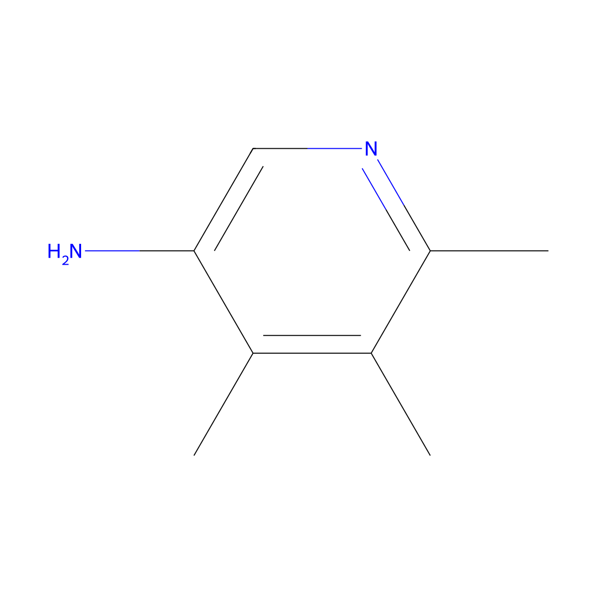 4,5,6-Trimethylpyridin-3-amine molecular structure, CAS 1557262-53-9
