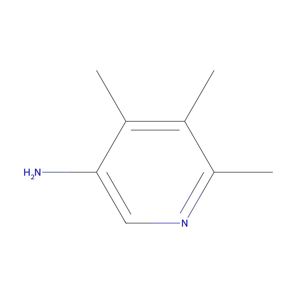 4,5,6-Trimethylpyridin-3-amine molecular structure, CAS 1557262-53-9