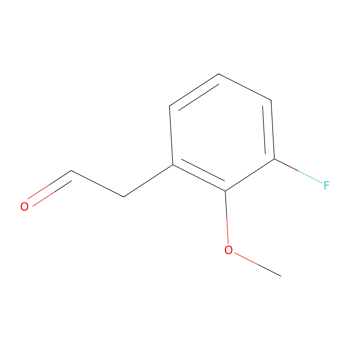 2-(3-Fluoro-2-methoxyphenyl)acetaldehyde molecular structure, CAS 1557300-37-4