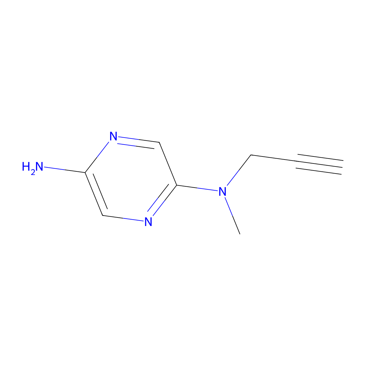 2-N-Methyl-2-N-(prop-2-yn-1-yl)pyrazine-2,5-diamine molecular structure, CAS 1557313-64-0