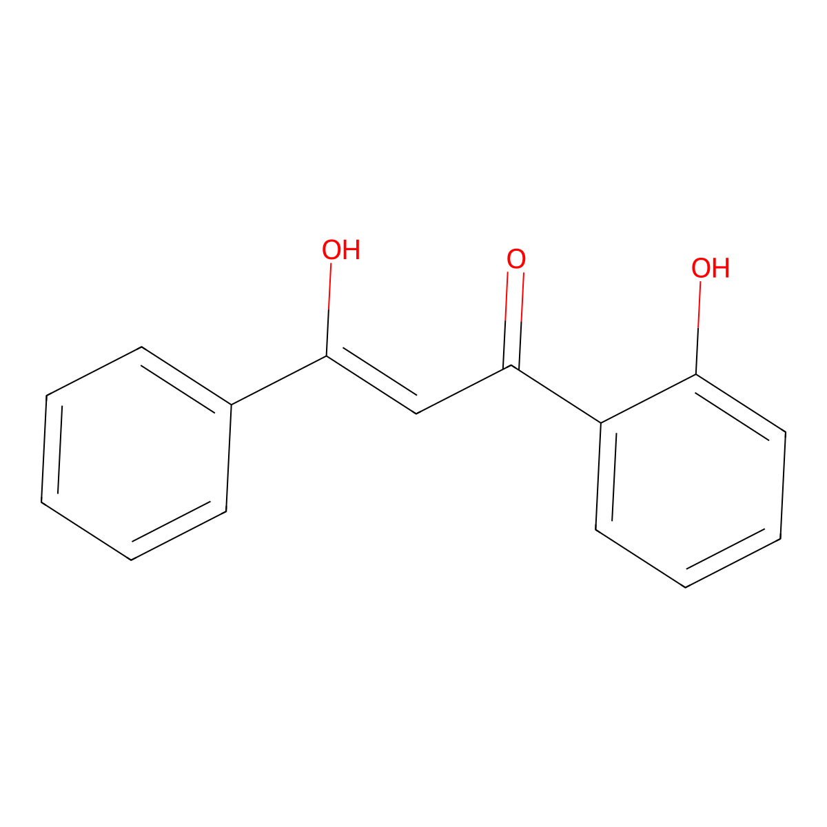 3-Hydroxy-1-(2-hydroxyphenyl)-3-phenylprop-2-en-1-one molecular structure, CAS 155733-52-1