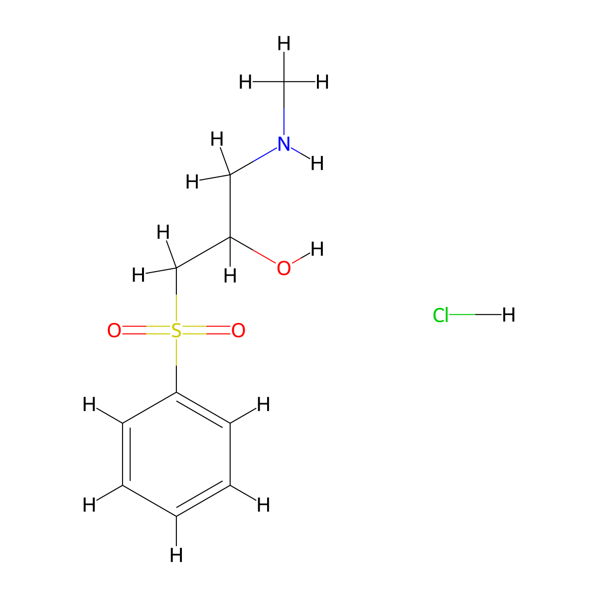 1-(Benzenesulfonyl)-3-(methylamino)propan-2-ol hydrochloride molecular structure, CAS 1557330-90-1
