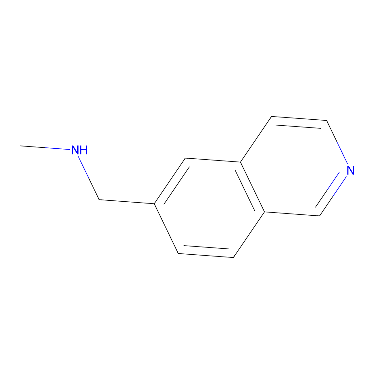 [(Isoquinolin-6-yl)methyl](methyl)amine molecular structure, CAS 1557341-87-3