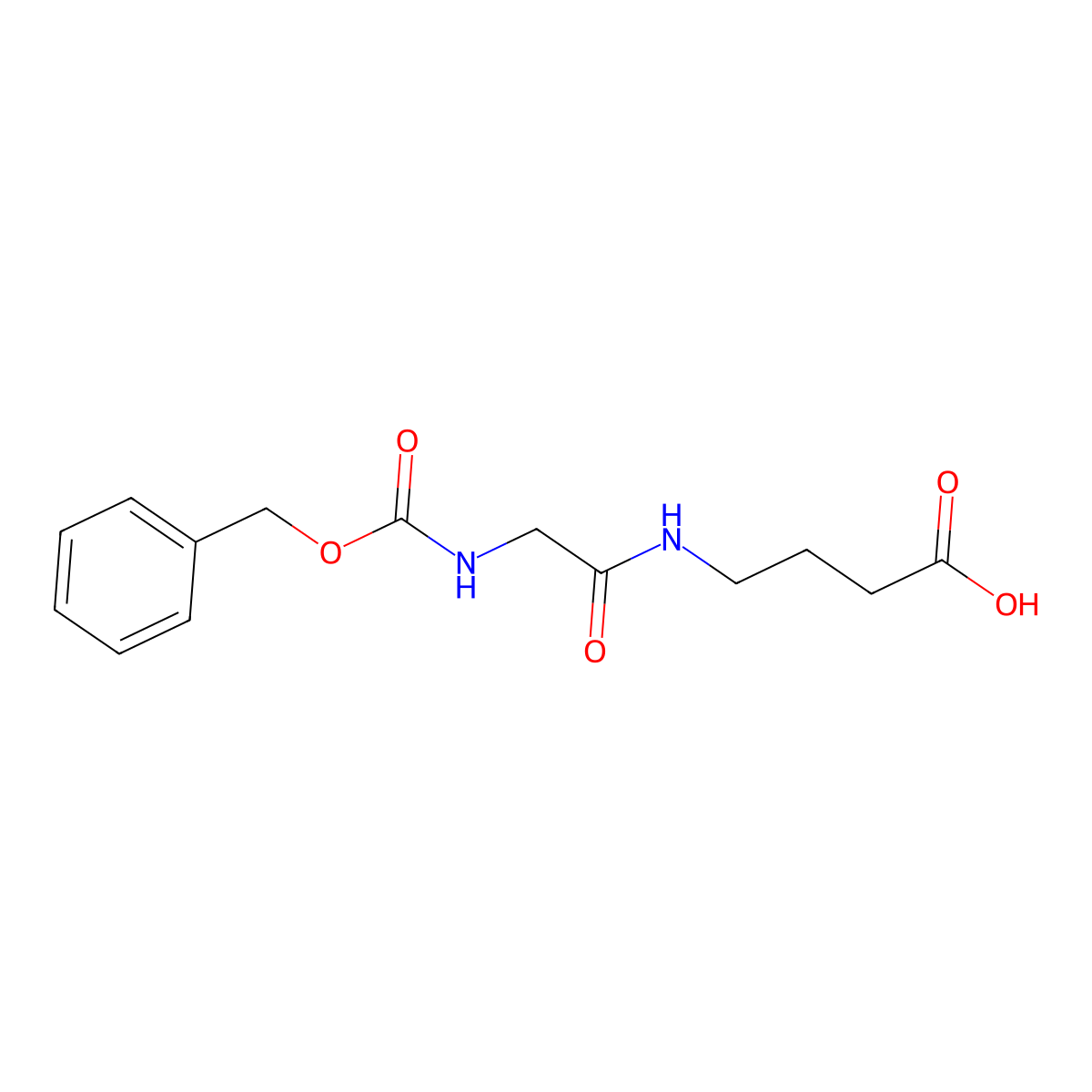 4-(2-(((Benzyloxy)carbonyl)amino)acetamido)butanoic acid molecular structure, CAS 1557368-81-6
