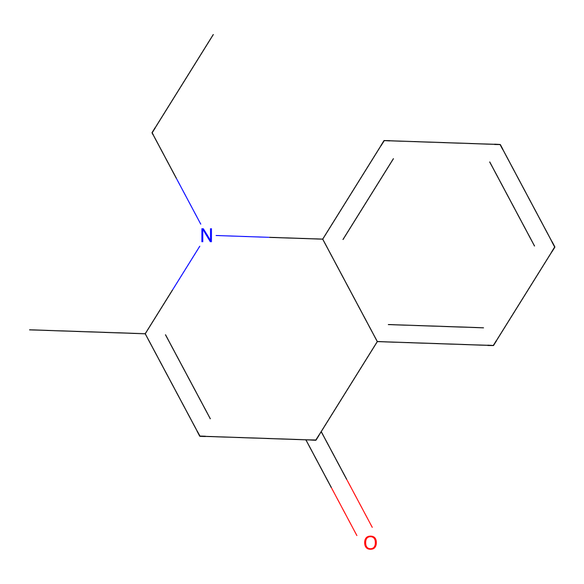 1-Ethyl-2-methylquinolin-4(1H)-one molecular structure, CAS 15574-80-8