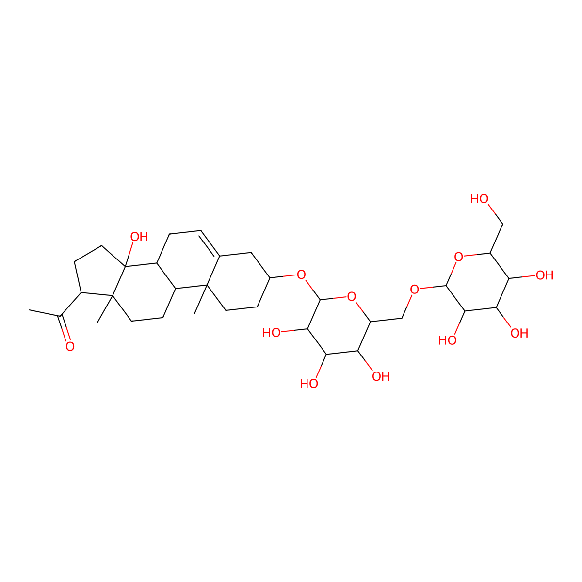 Carumbelloside I molecular structure, CAS 155740-22-0