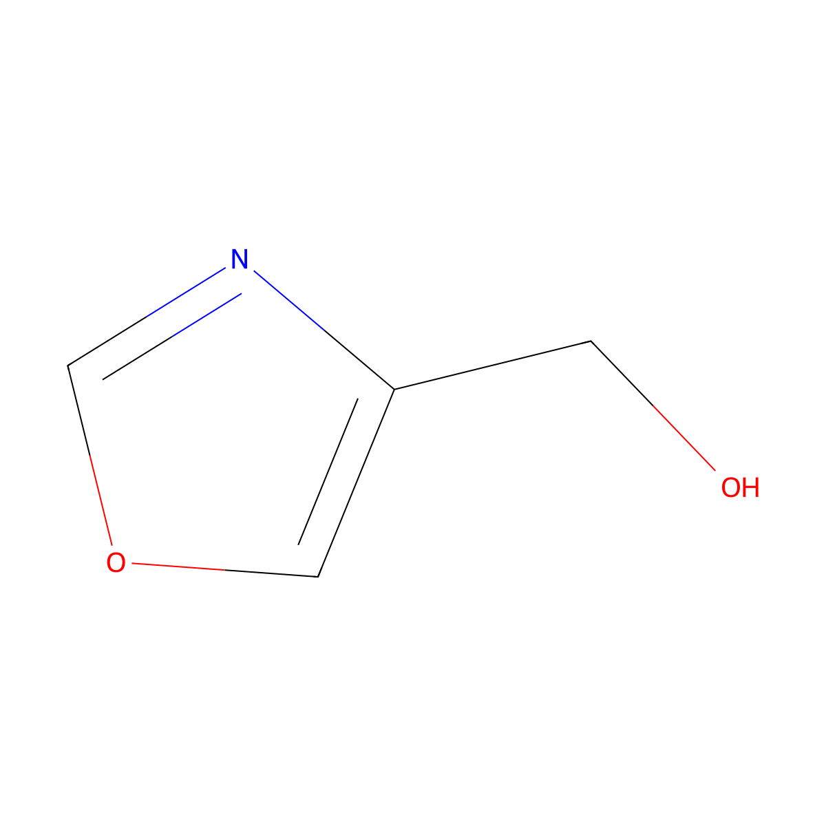 1,3-Oxazol-4-ylmethanol molecular structure, CAS 155742-48-6