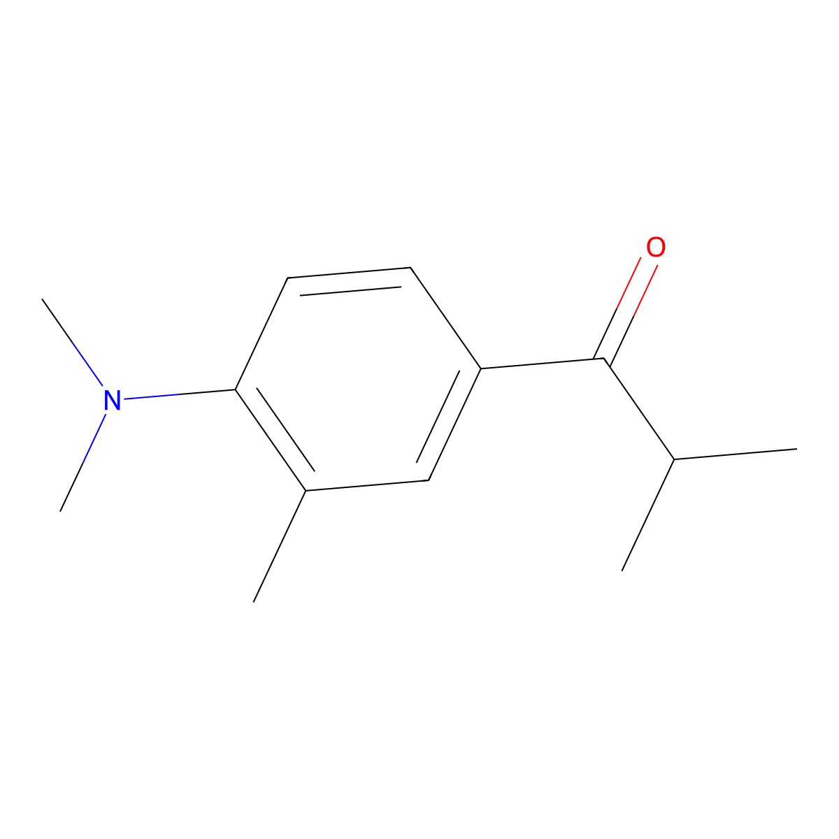 1-[4-(Dimethylamino)-3-methylphenyl]-2-methyl-1-propanone molecular structure, CAS 1557474-07-3