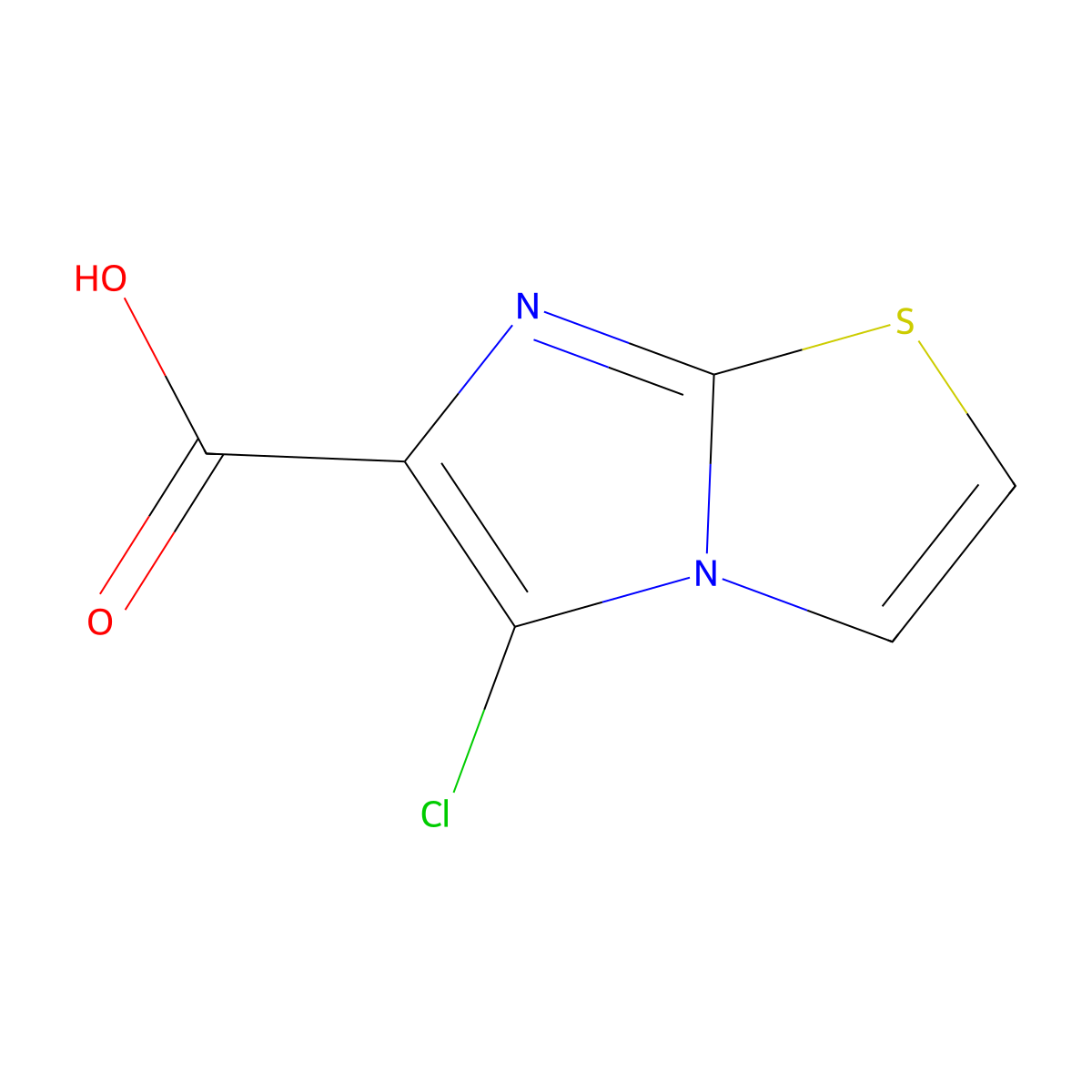 5-Chloroimidazo[2,1-b][1,3]thiazole-6-carboxylic acid molecular structure, CAS 1557475-82-7