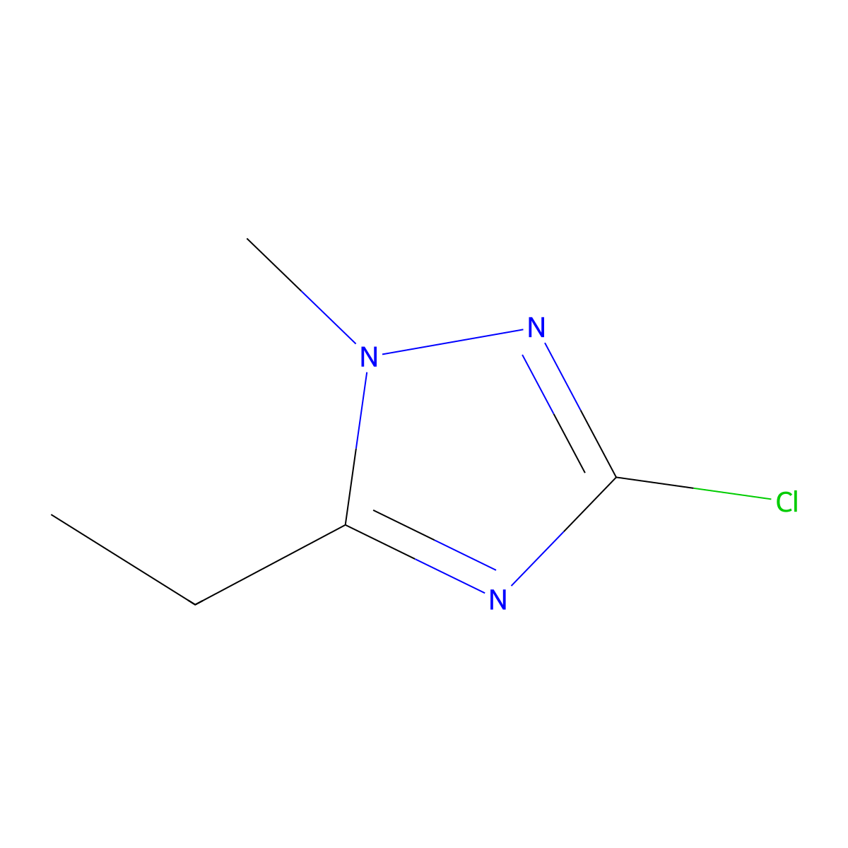 3-Chloro-5-ethyl-1-methyl-1h-1,2,4-triazole molecular structure, CAS 1557476-61-5