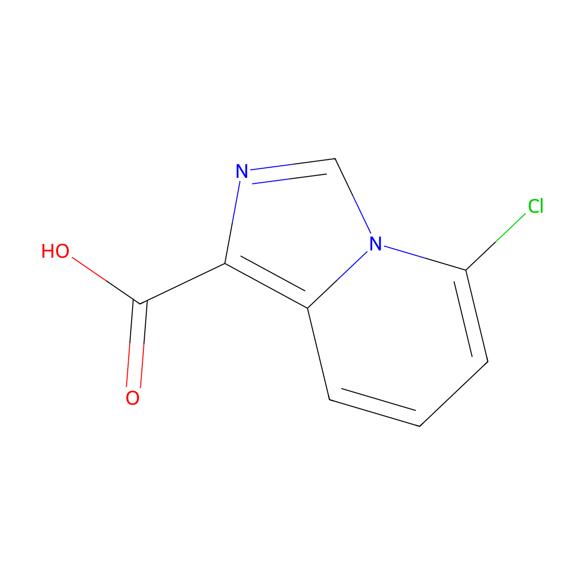 5-Chloro-imidazo[1,5-a]pyridine-1-carboxylic acid molecular structure, CAS 1557477-38-9