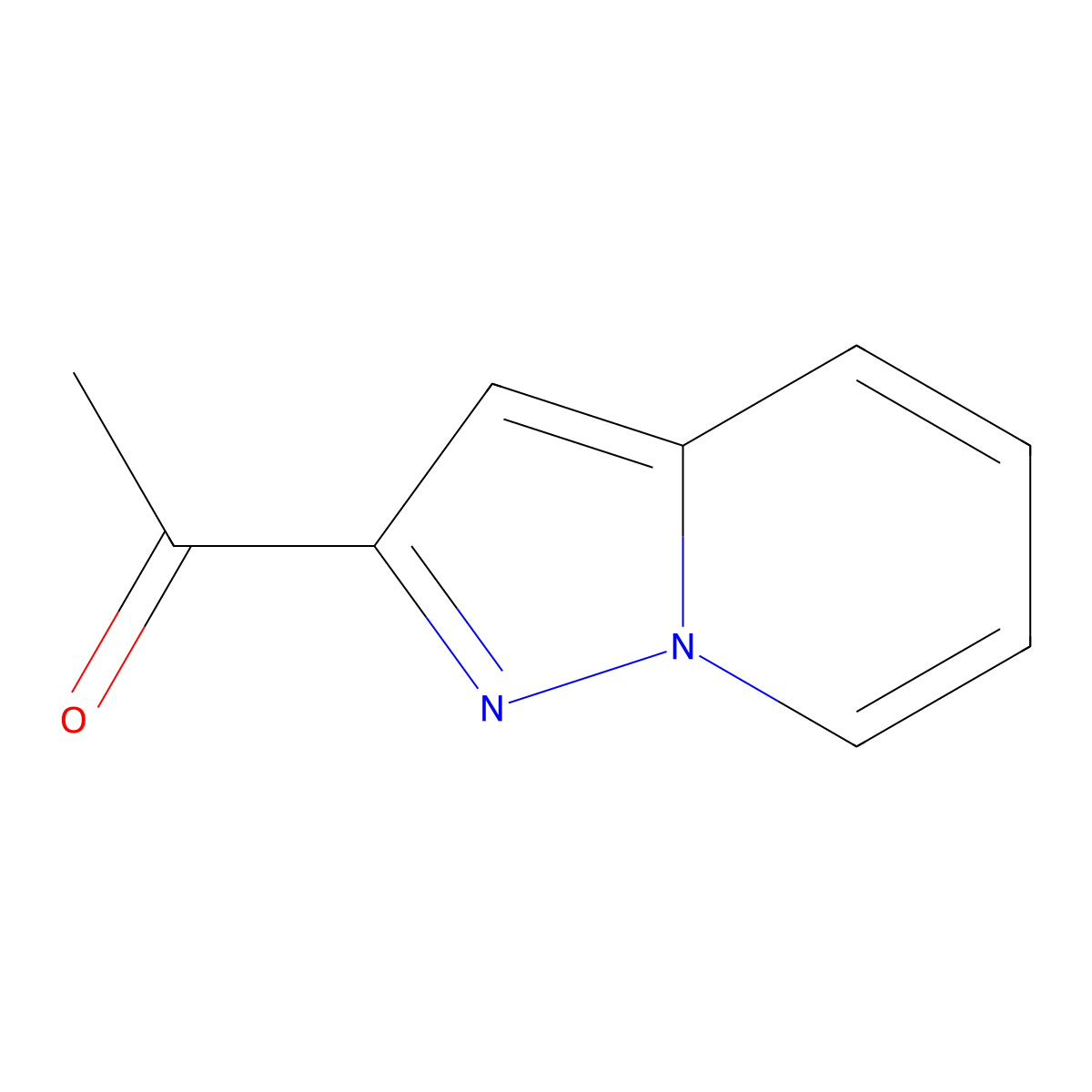 1-Pyrazolo[1,5-a]pyridin-2-ylethanone molecular structure, CAS 1557478-69-9