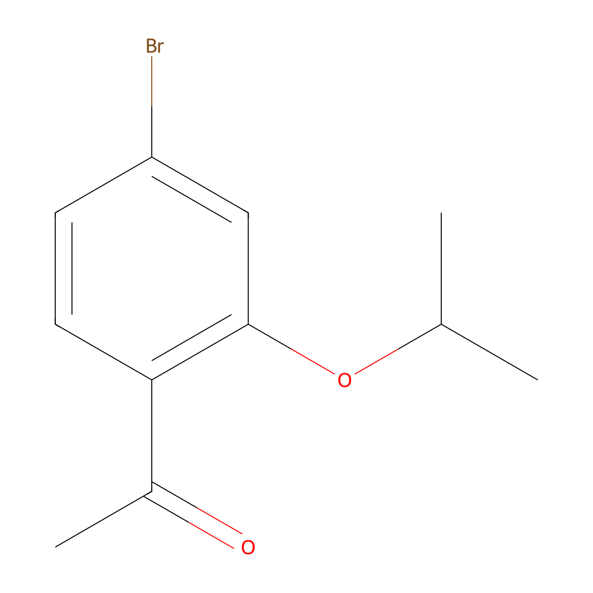 1-[4-Bromo-2-(propan-2-yloxy)phenyl]ethan-1-one molecular structure, CAS 1557509-64-4