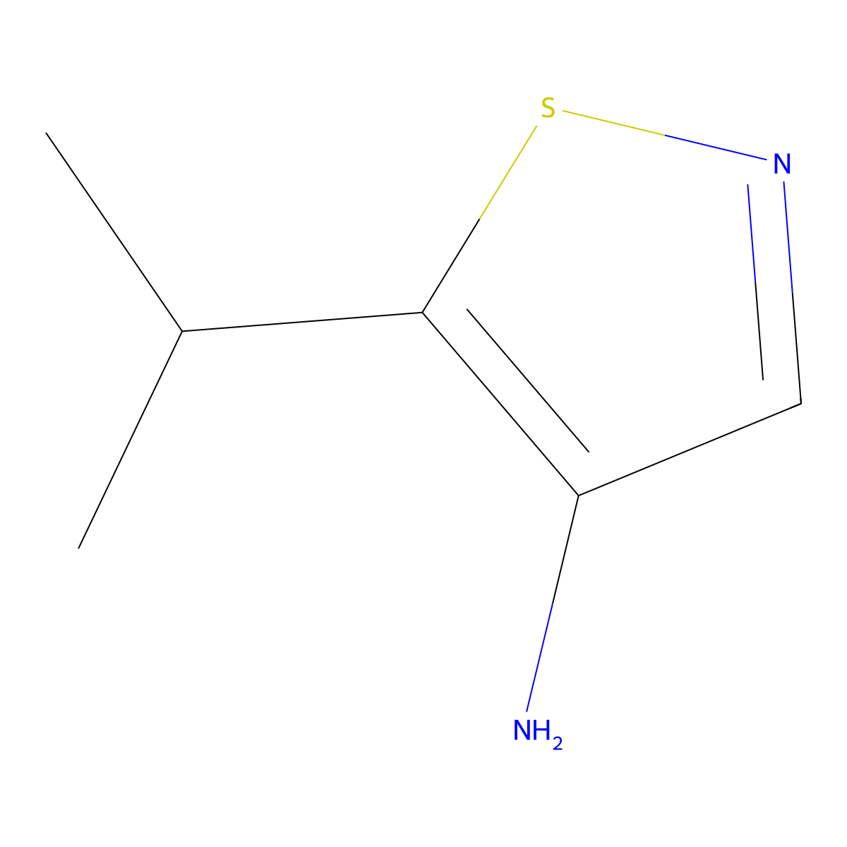 5-Isopropylisothiazol-4-amine molecular structure, CAS 1557510-59-4
