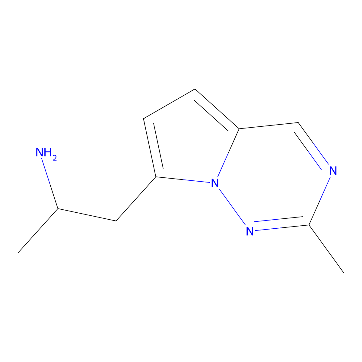 1-(2-Methylpyrrolo[2,1-f][1,2,4]triazin-7-yl)propan-2-amine molecular structure, CAS 1557512-86-3