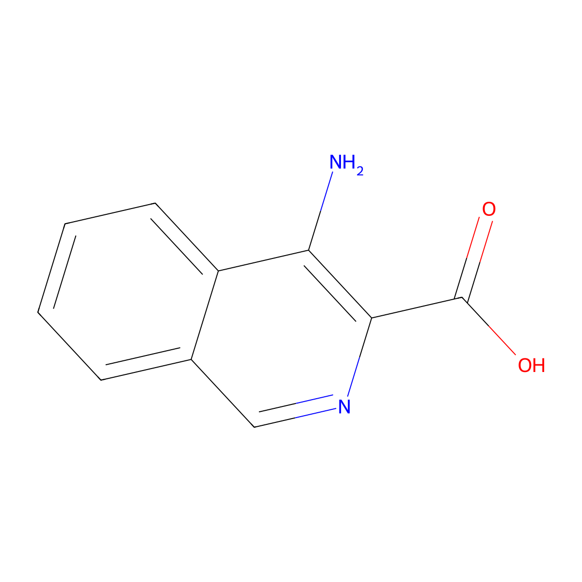 4-Aminoisoquinoline-3-carboxylic acid molecular structure, CAS 1557541-30-6