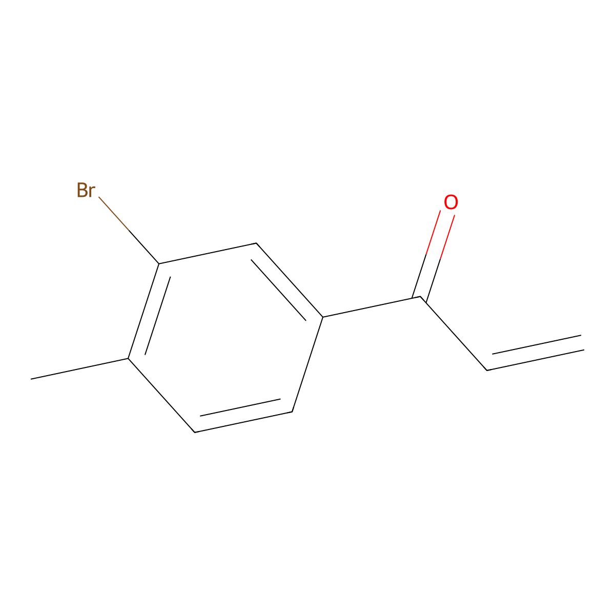 1-(3-Bromo-4-methylphenyl)prop-2-en-1-one molecular structure, CAS 1557586-49-8