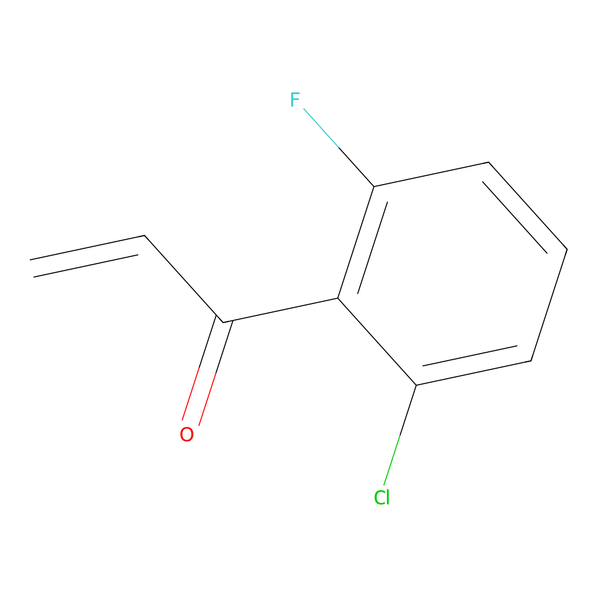 1-(2-Chloro-6-fluorophenyl)prop-2-en-1-one molecular structure, CAS 1557586-72-7