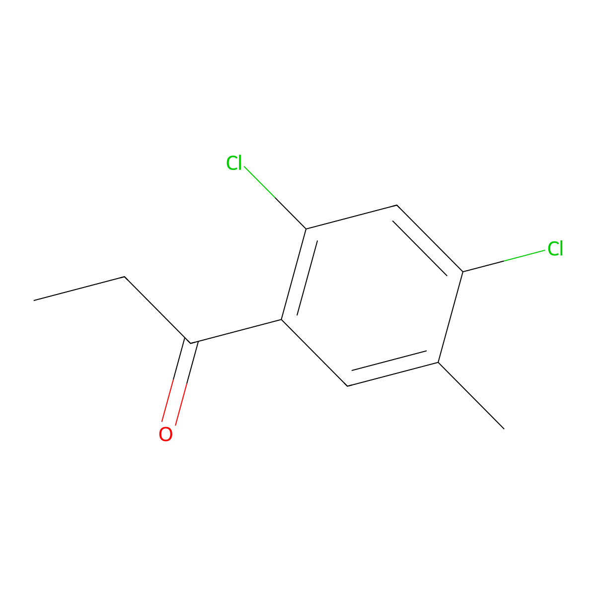 1-(2,4-Dichloro-5-methylphenyl)-1-propanone molecular structure, CAS 1557592-77-4