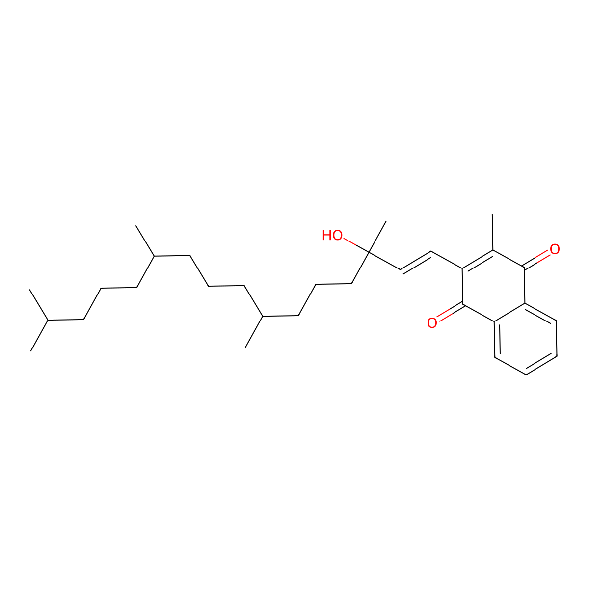 Vitamin K1 Hydroxide molecular structure, CAS 15576-40-6