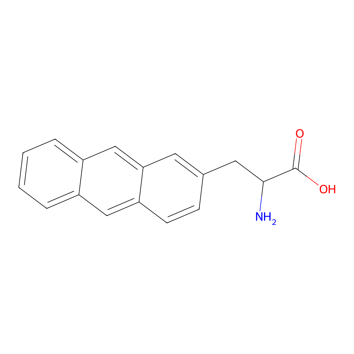3-(2-Anthryl)alanine molecular structure, CAS 155760-00-2