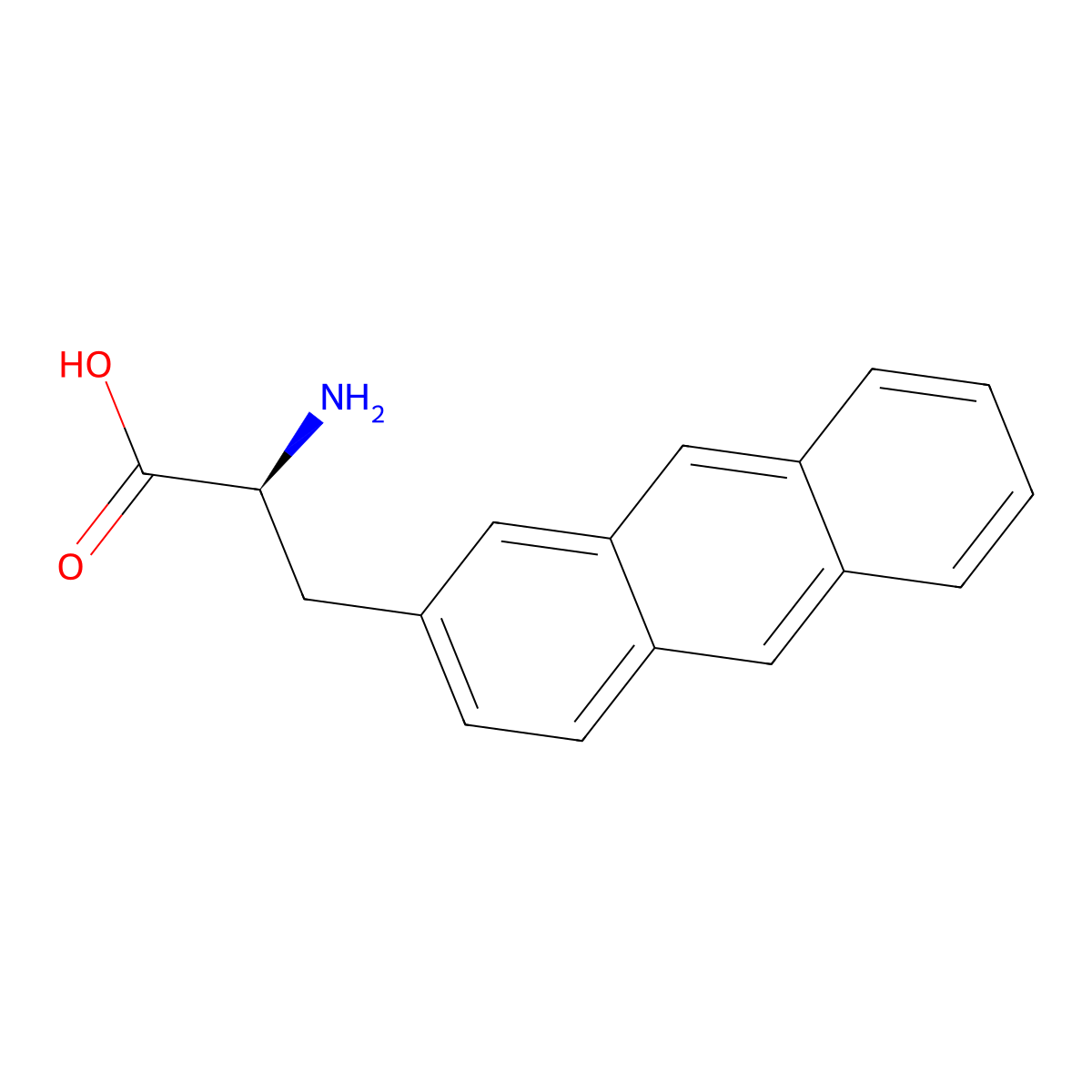 3-(2-Anthryl)alanine molecular structure, CAS 155760-00-2