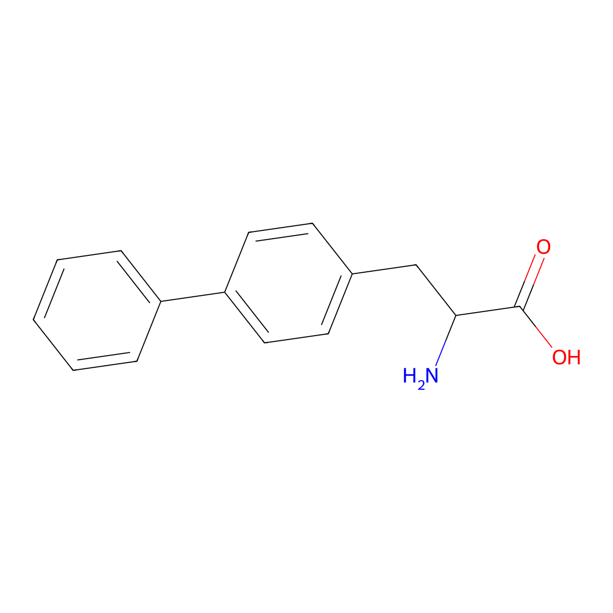 Biphenylalanine molecular structure, CAS 155760-02-4