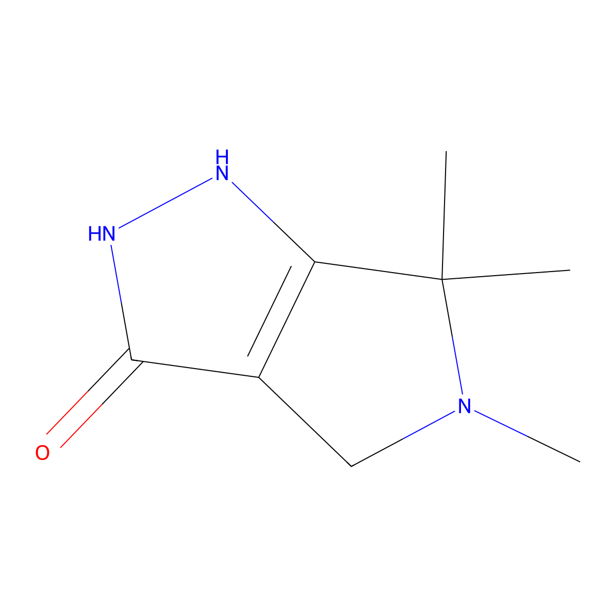 5,6,6-trimethyl-1H,2H,3H,4H,5H,6H-pyrrolo[3,4-c]pyrazol-3-one molecular structure, CAS 1557622-66-8