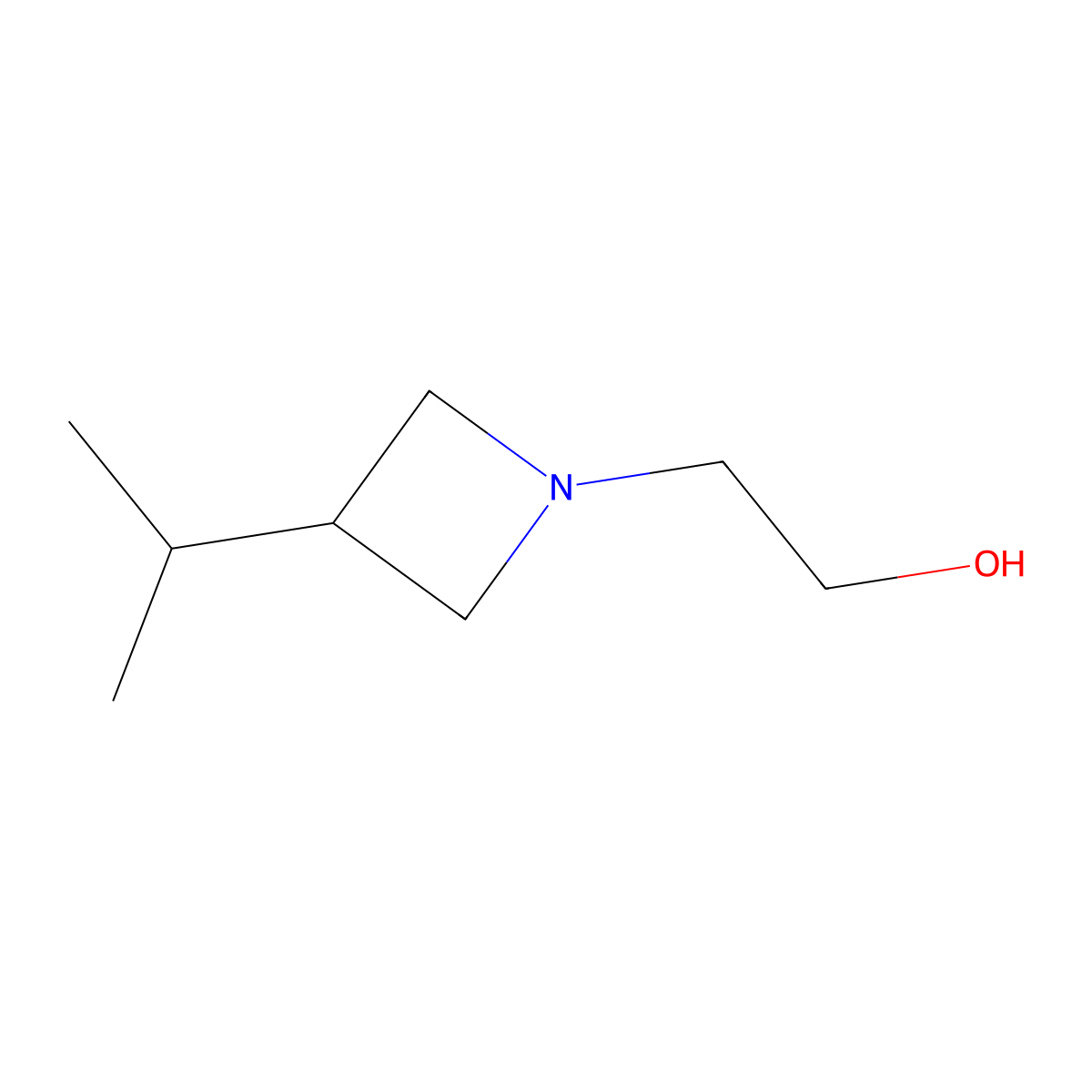 2-(3-(Propan-2-yl)azetidin-1-yl)ethan-1-ol molecular structure, CAS 1557629-49-8