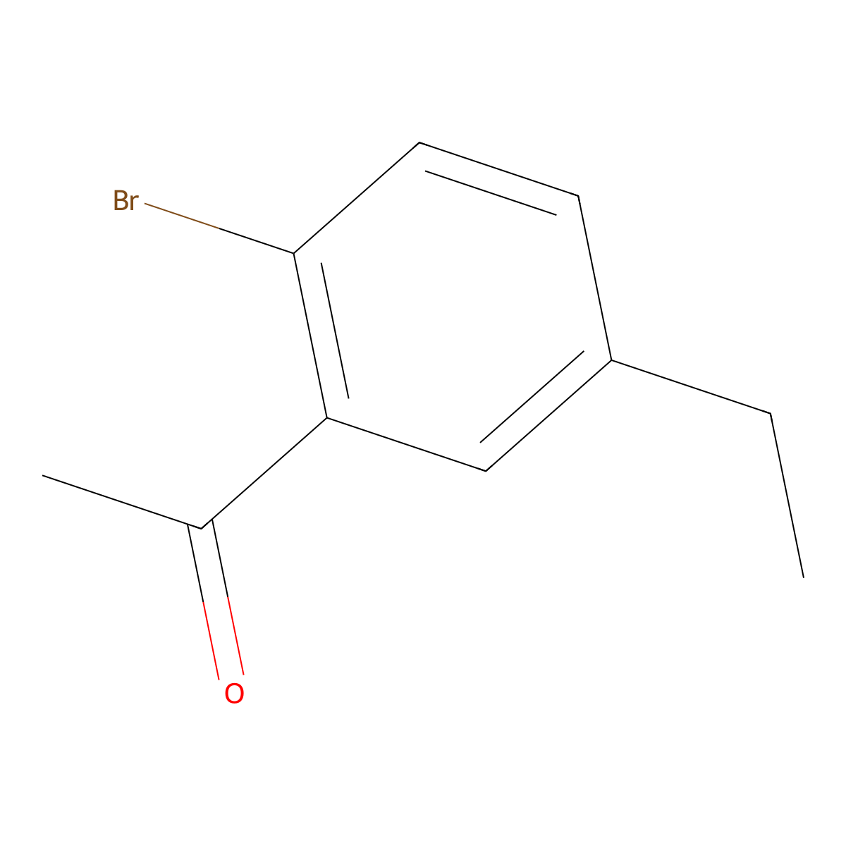 1-(2-Bromo-5-ethylphenyl)ethanone molecular structure, CAS 1557629-88-5