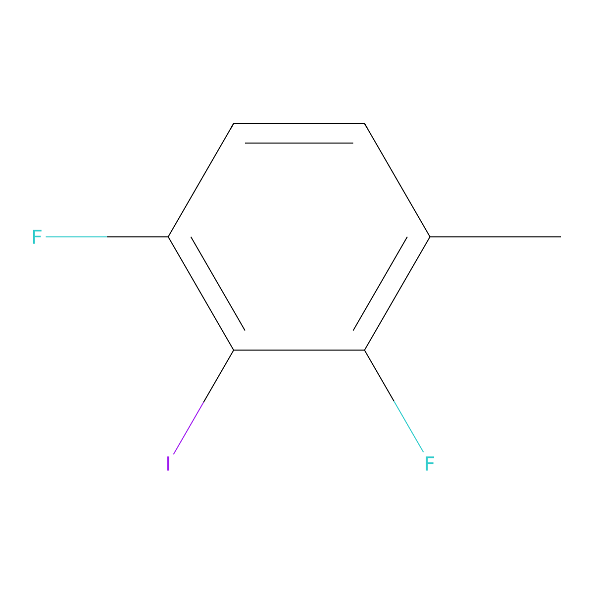 1,3-Difluoro-2-iodo-4-methylbenzene molecular structure, CAS 1557651-09-8