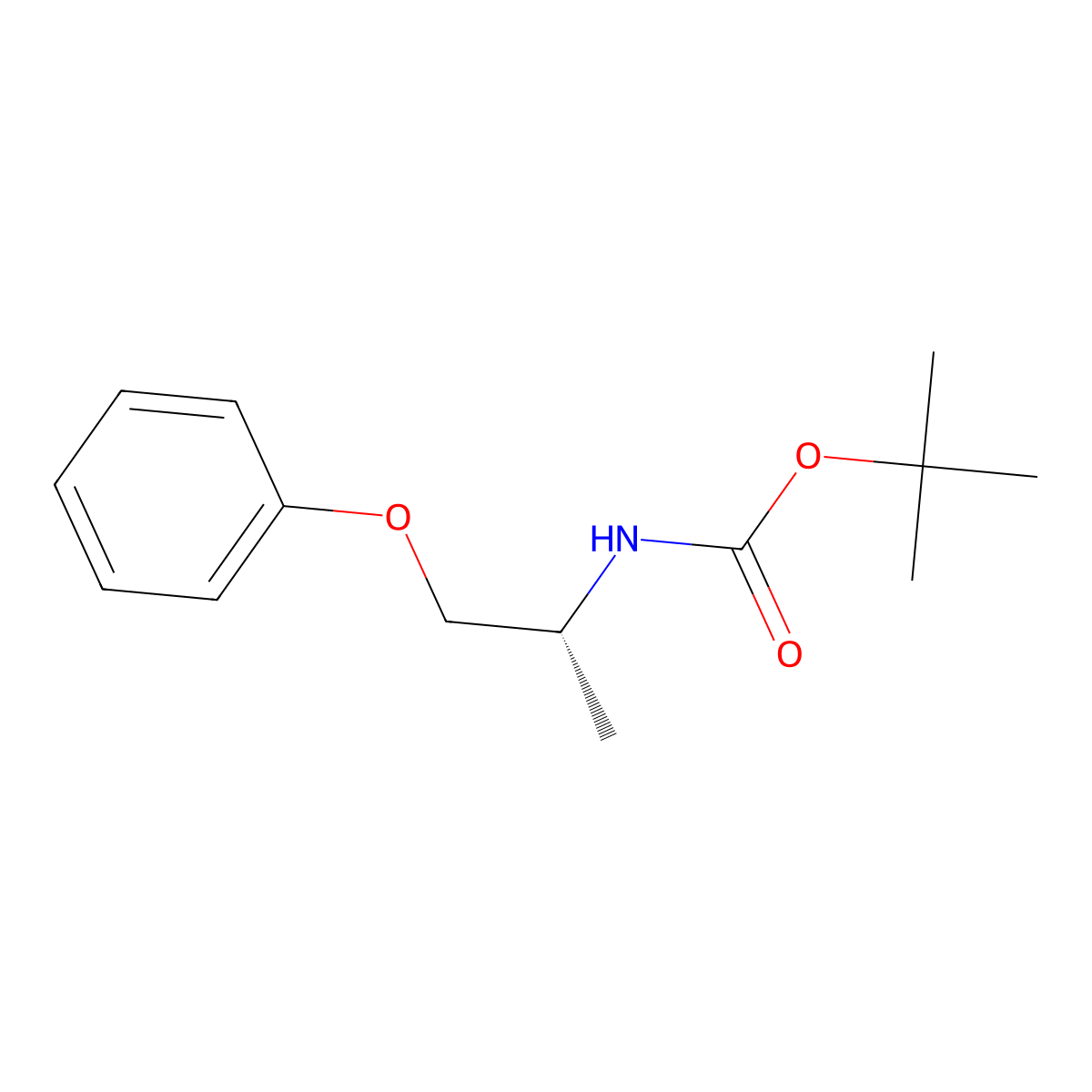 (R)-N-Boc-1-phenoxy-2-propanamine molecular structure, CAS 155768-90-4