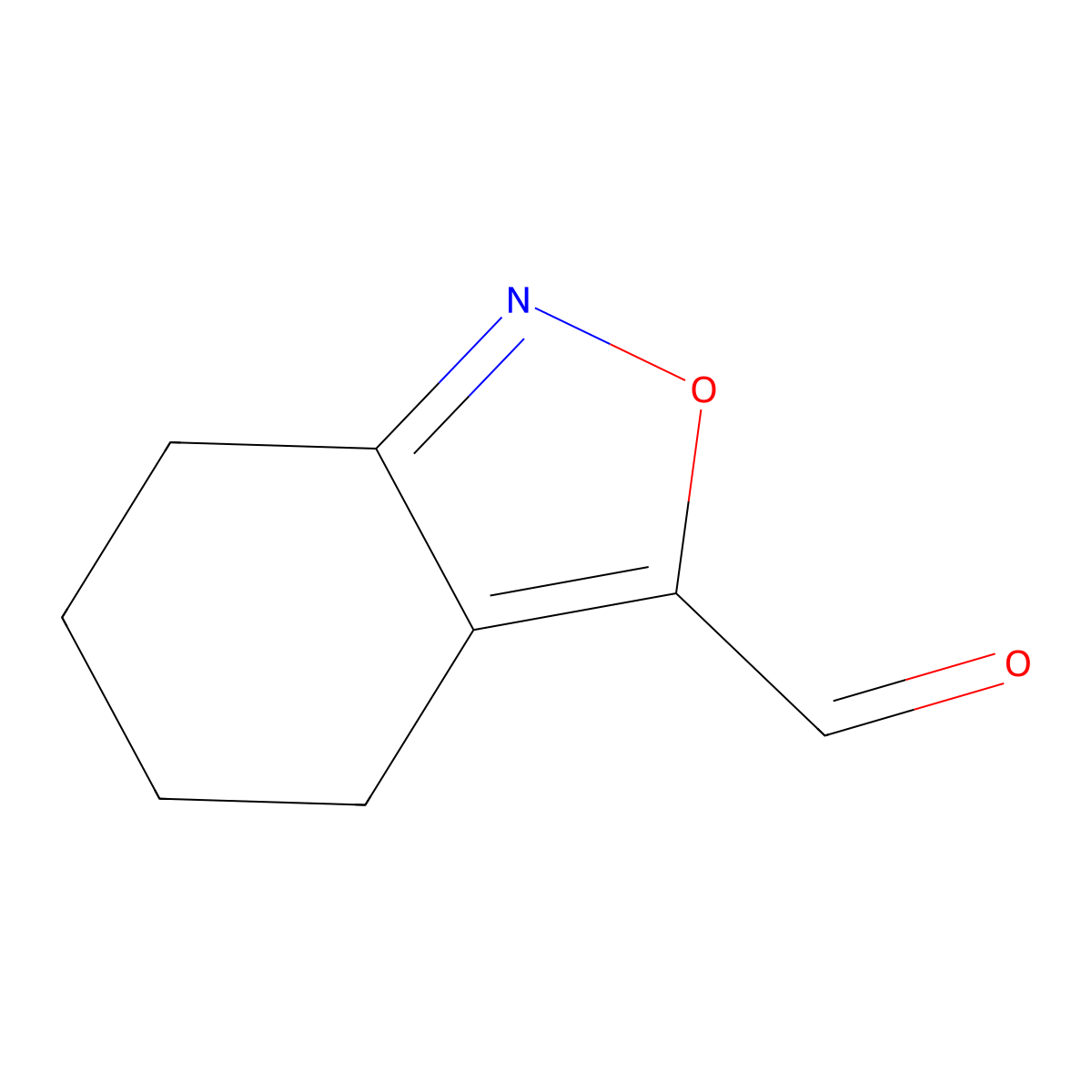 4,5,6,7-Tetrahydro-2,1-benzoxazole-3-carbaldehyde molecular structure, CAS 1557692-61-1