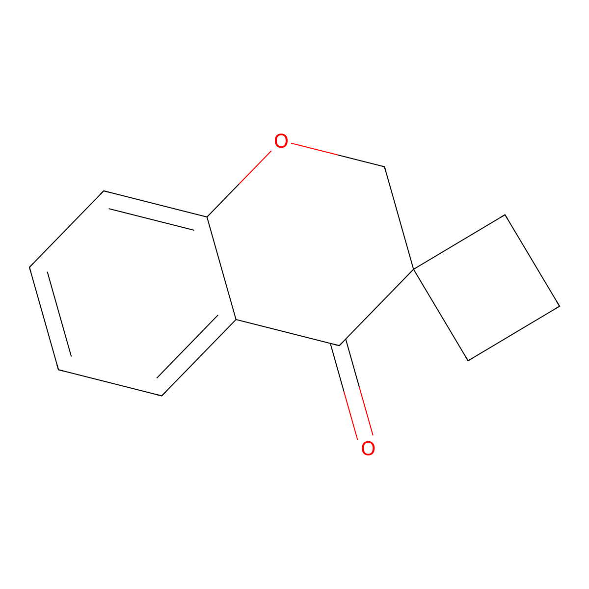 2,4-Dihydrospiro(1-benzopyran-3,1'-cyclobutan)-4-one molecular structure, CAS 1557699-49-6
