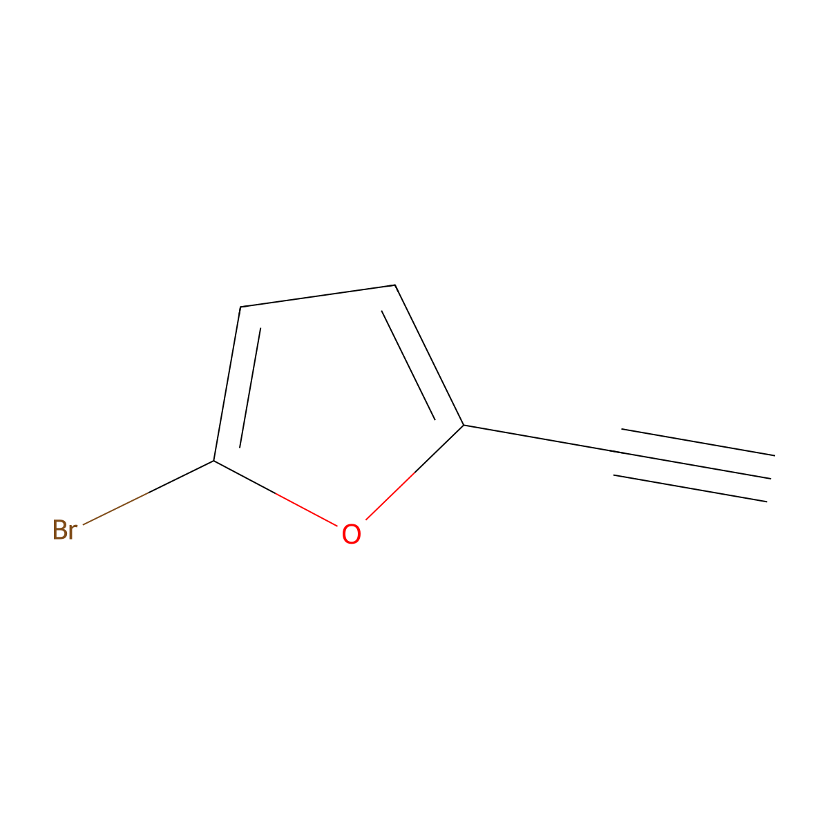 2-Bromo-5-ethynylfuran molecular structure, CAS 15577-73-8