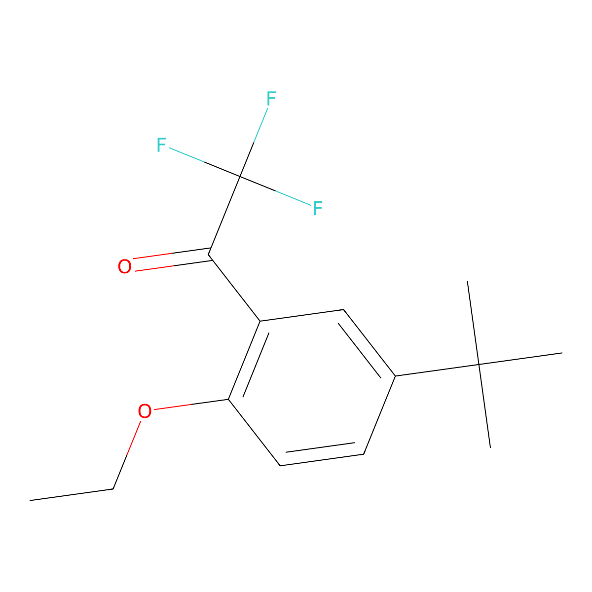 1-(5-(Tert-butyl)-2-ethoxyphenyl)-2,2,2-trifluoroethanone molecular structure, CAS 1557702-05-2