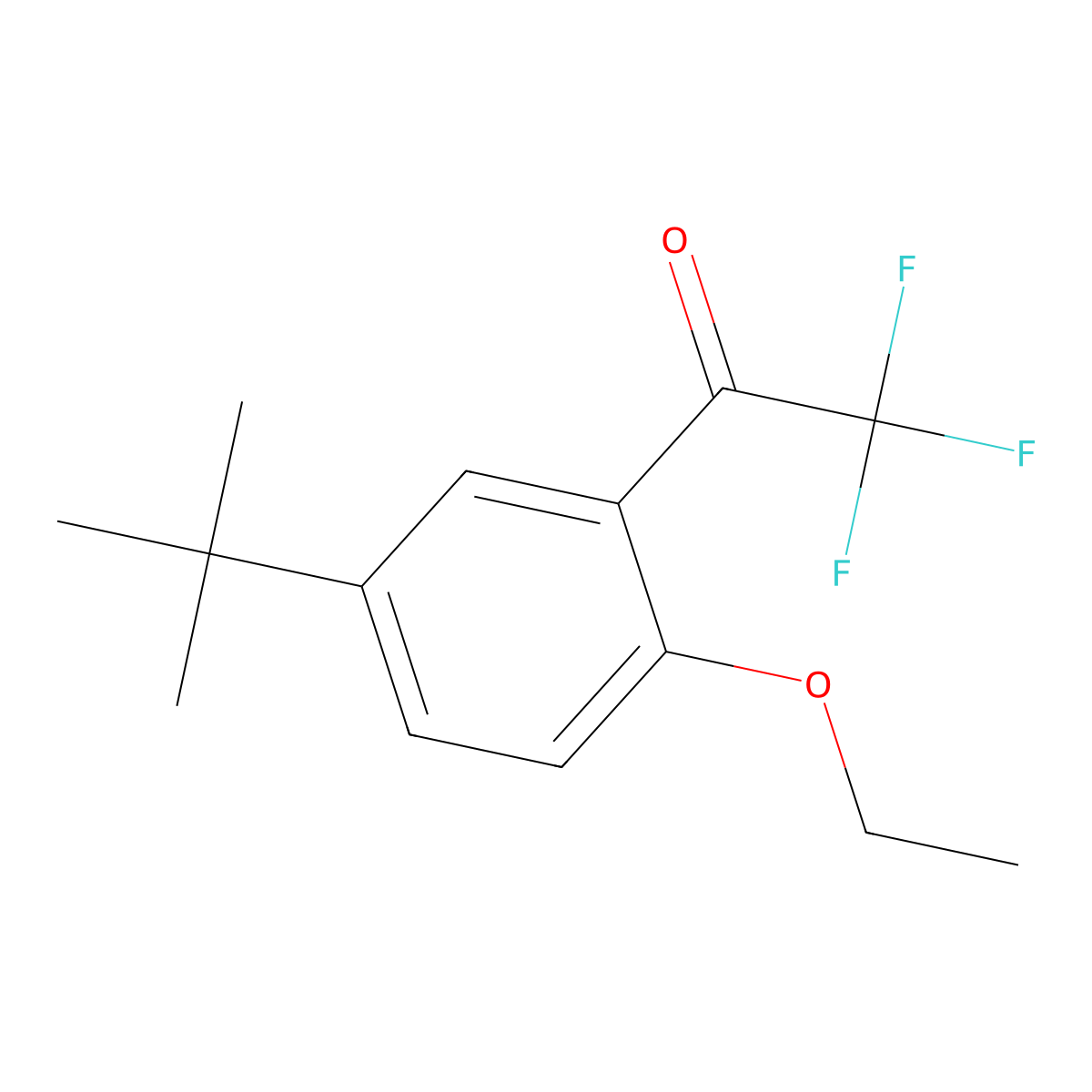 1-(5-(Tert-butyl)-2-ethoxyphenyl)-2,2,2-trifluoroethanone molecular structure, CAS 1557702-05-2