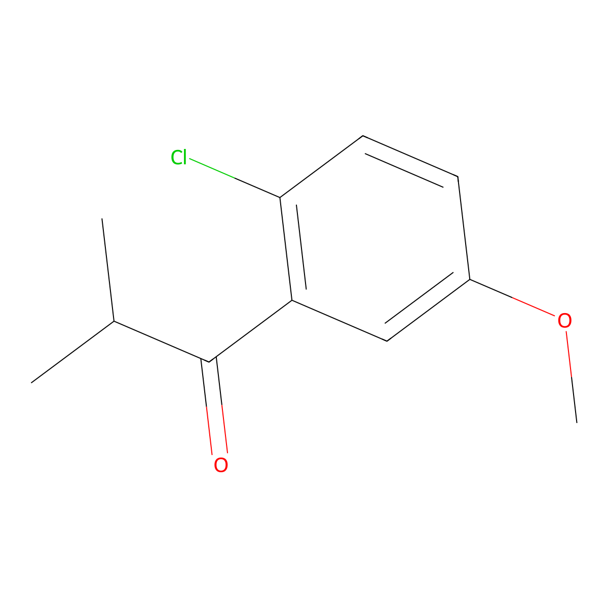 1-(2-Chloro-5-methoxyphenyl)-2-methyl-1-propanone molecular structure, CAS 1557733-19-3