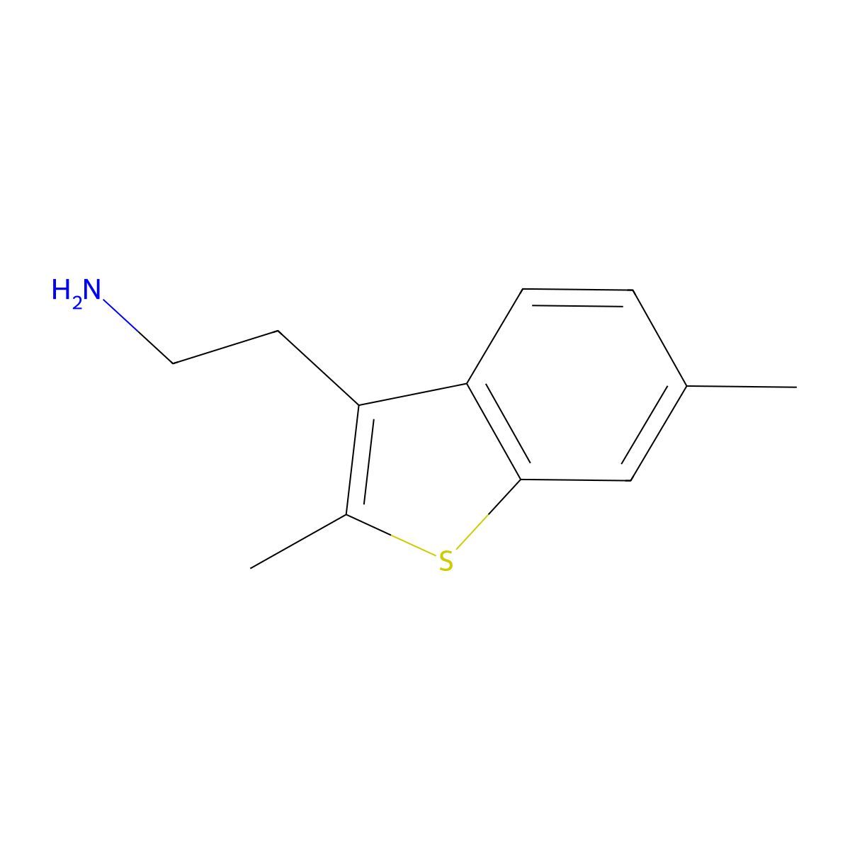 2-(2,6-Dimethyl-1-benzothiophen-3-yl)ethan-1-amine molecular structure, CAS 1557735-62-2