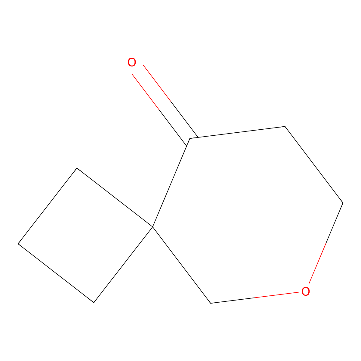 6-Oxaspiro[3.5]nonan-9-one molecular structure, CAS 1557737-11-7