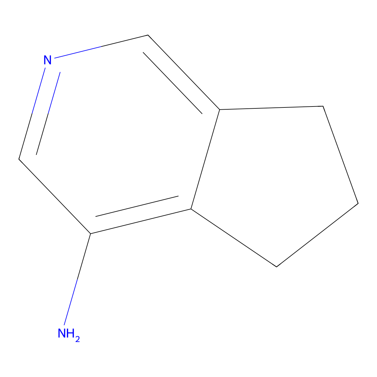 5H,6H,7H-cyclopenta(c)pyridin-4-amine molecular structure, CAS 1557741-31-7