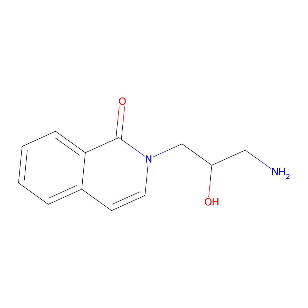 2-(3-Amino-2-hydroxypropyl)-1,2-dihydroisoquinolin-1-one molecular structure, CAS 1557754-87-6
