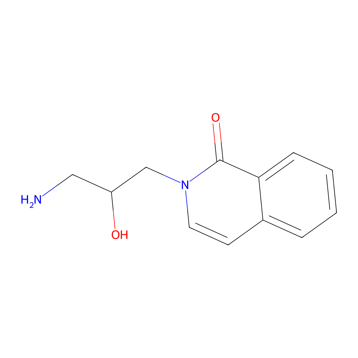 2-(3-Amino-2-hydroxypropyl)-1,2-dihydroisoquinolin-1-one molecular structure, CAS 1557754-87-6