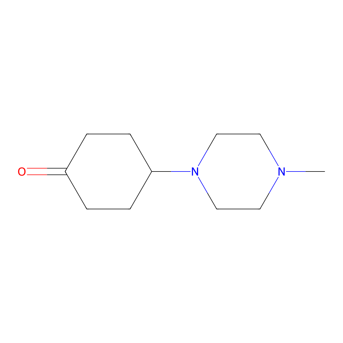 4-(4-Methylpiperazin-1-yl)cyclohexanone molecular structure, CAS 155778-84-0
