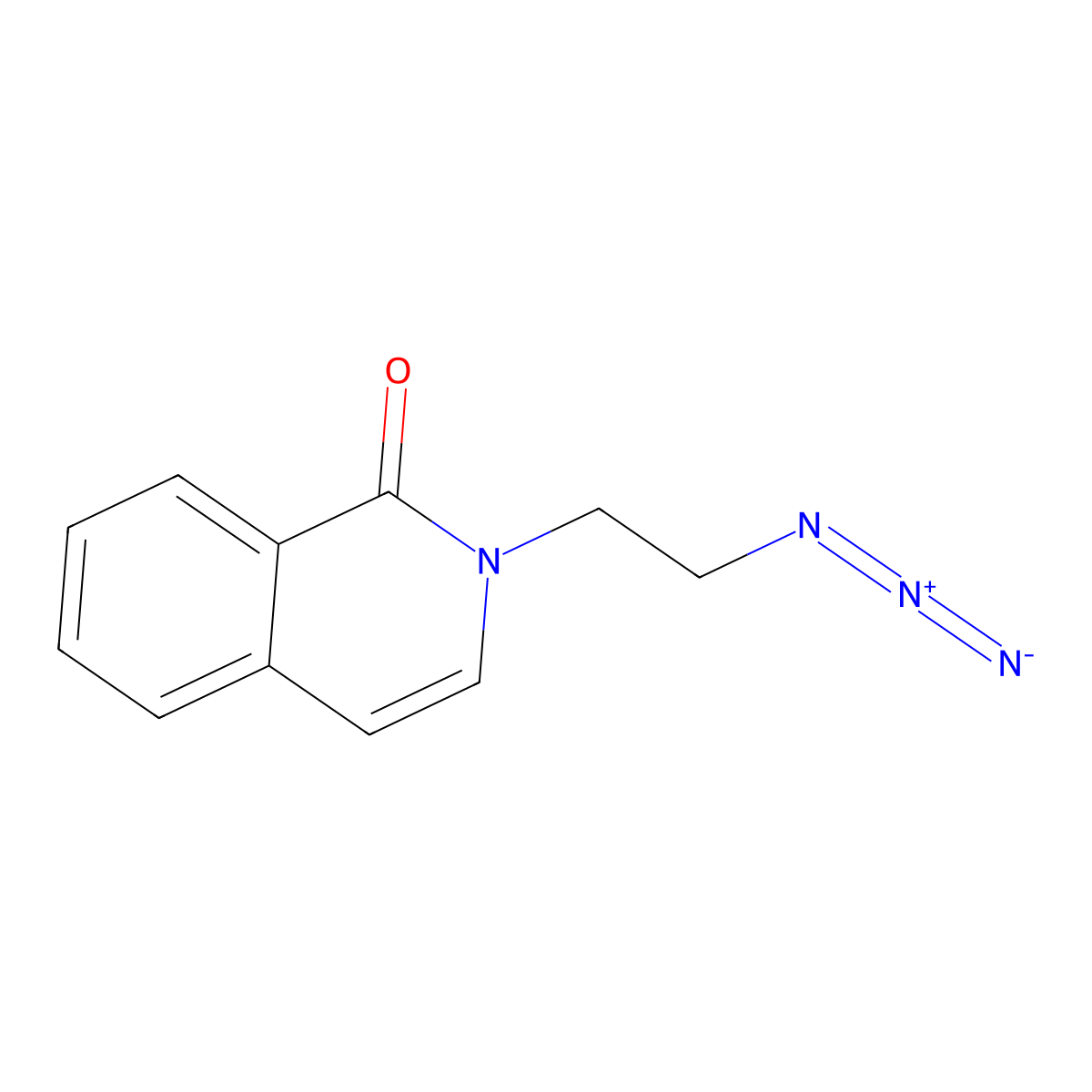 2-(2-Azidoethyl)-1,2-dihydroisoquinolin-1-one molecular structure, CAS 1557791-12-4