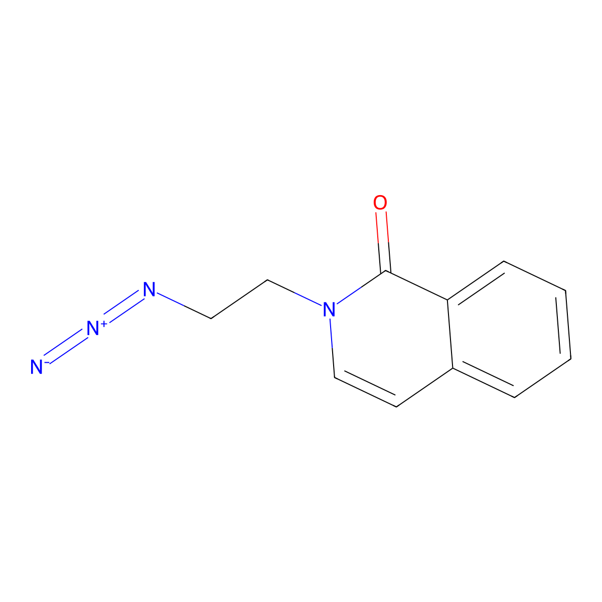 2-(2-Azidoethyl)-1,2-dihydroisoquinolin-1-one molecular structure, CAS 1557791-12-4