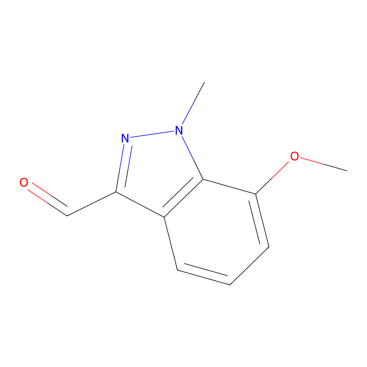 7-Methoxy-1-methyl-indazole-3-carbaldehyde molecular structure, CAS 1557803-97-0