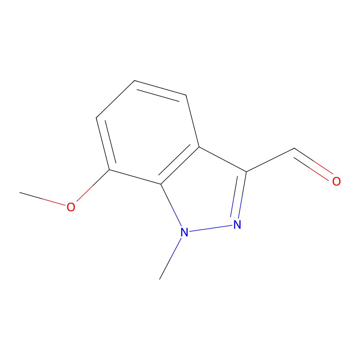 7-Methoxy-1-methyl-indazole-3-carbaldehyde molecular structure, CAS 1557803-97-0