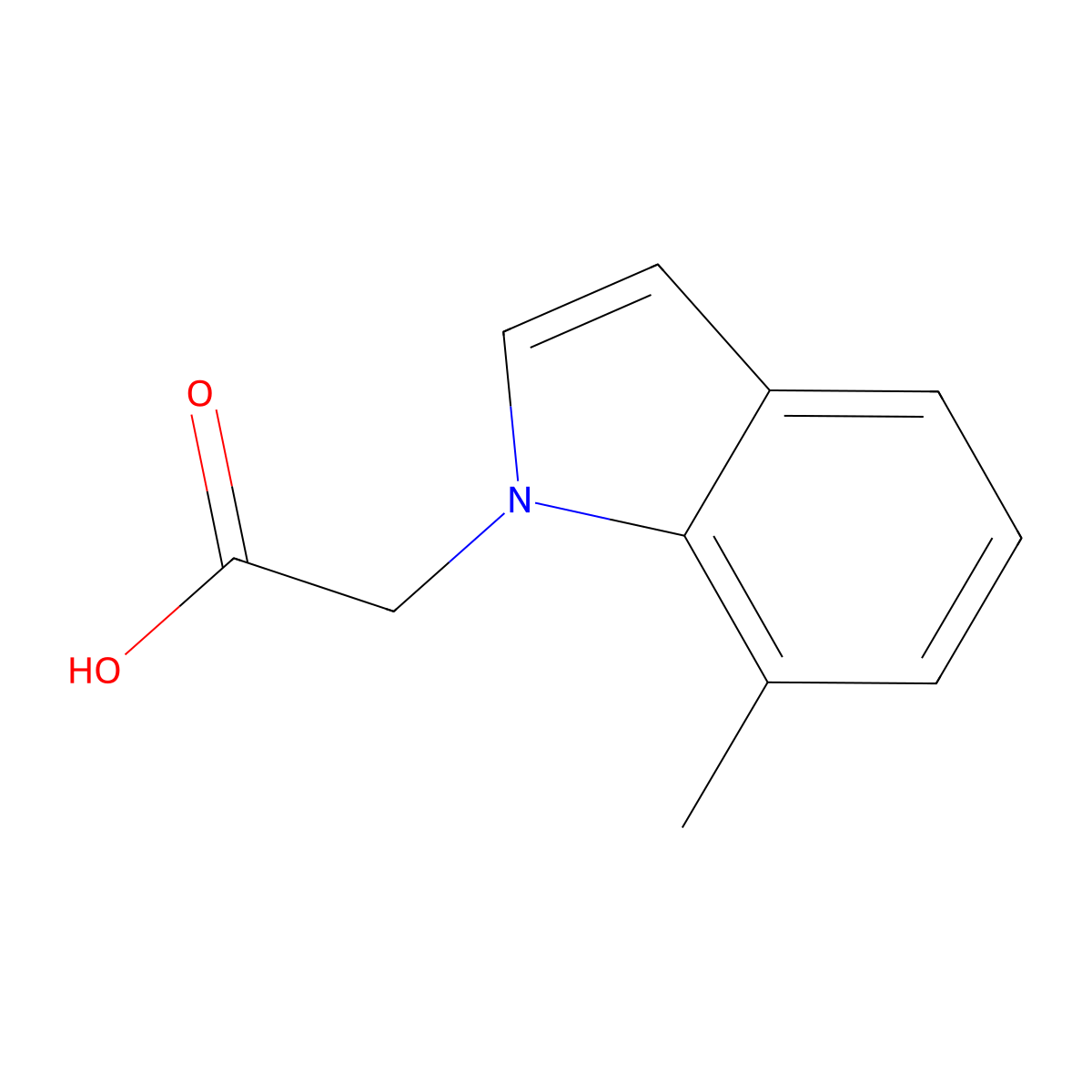 2-(7-Methyl-1h-indol-1-yl)acetic acid molecular structure, CAS 1557814-37-5